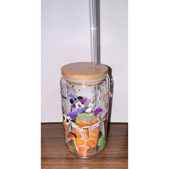 Mickey Halloween Glass Set featuring Minnie Donald Duck 16oz - Picture 7 of 9